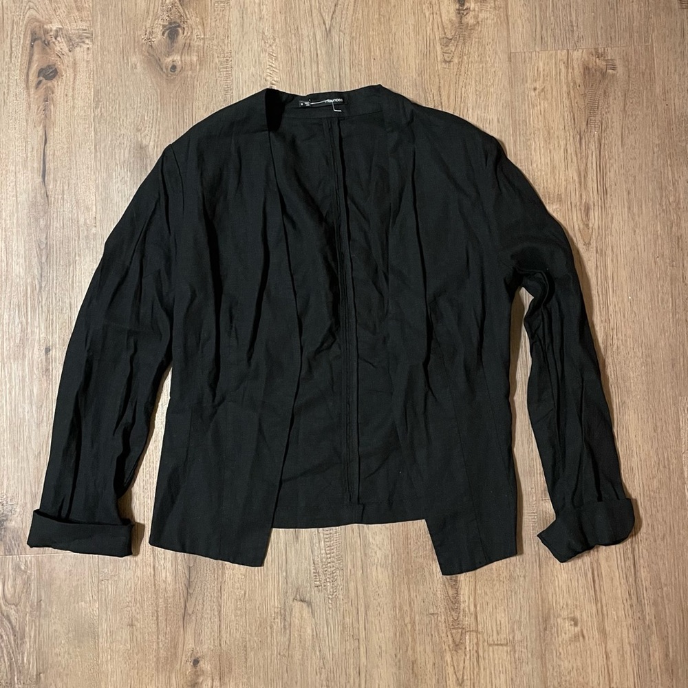 Maurices Black Open-Front Lightweight Blazer